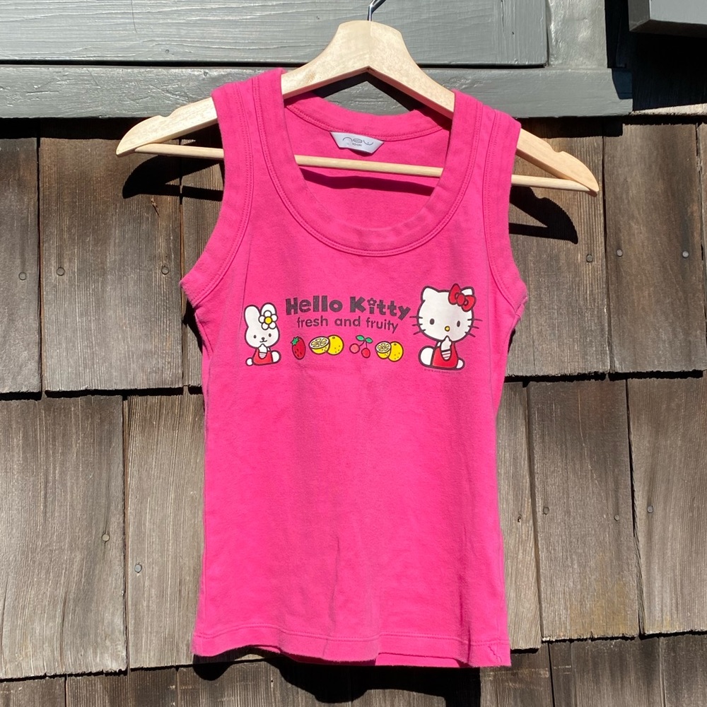 Vintage Hello Kitty pink tank top